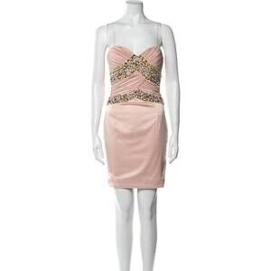 NEW JULIAN JOYCE strapless mini dress in pink